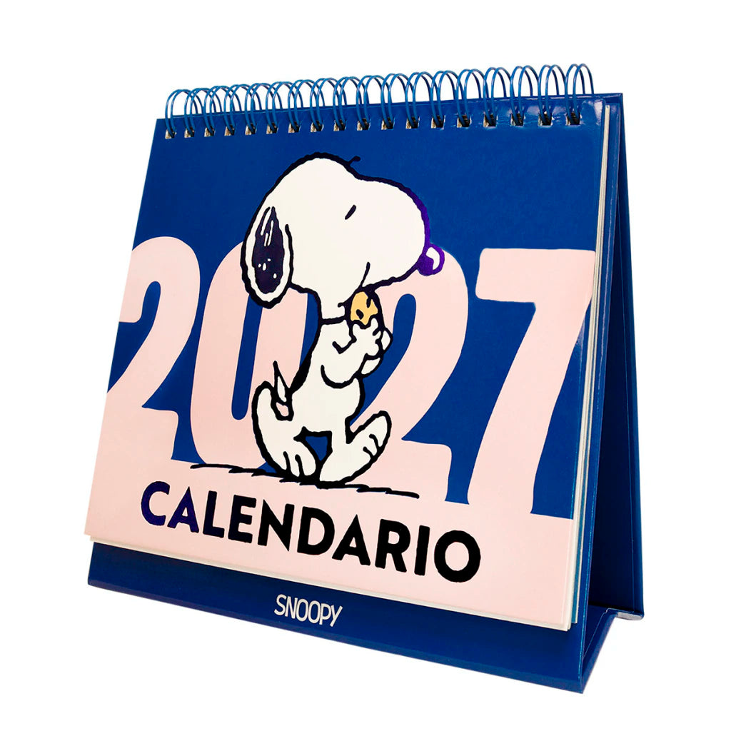 Calendario 2027 Mooving De Escritorio - Snoopy