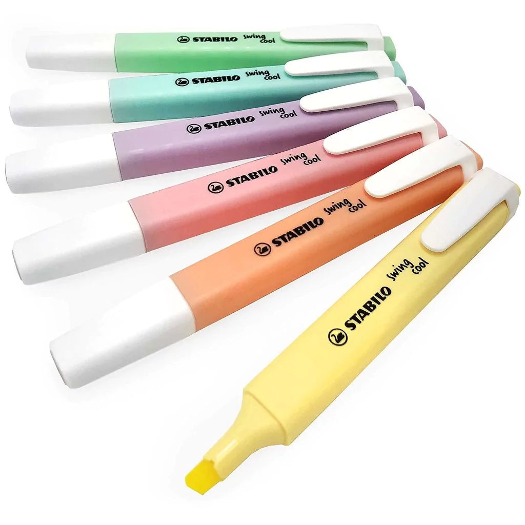 Resaltador Stabilo Swing Cool pastel x unidad