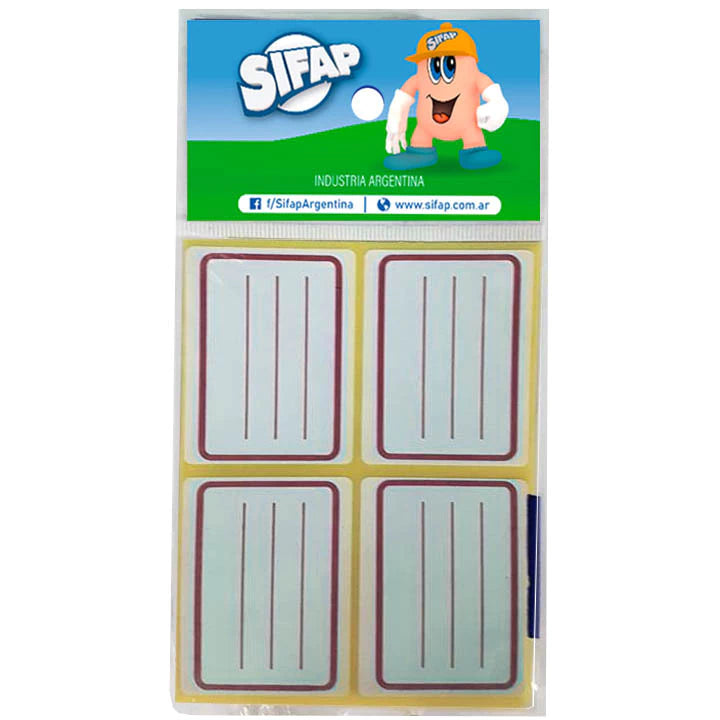Etiqueta escolar Sifap x8 - comprar online
