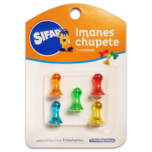 Blister imanes Sifap chupete x5 unidades