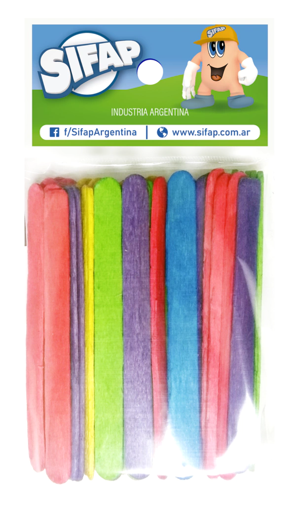Palitos Helado Color x 50