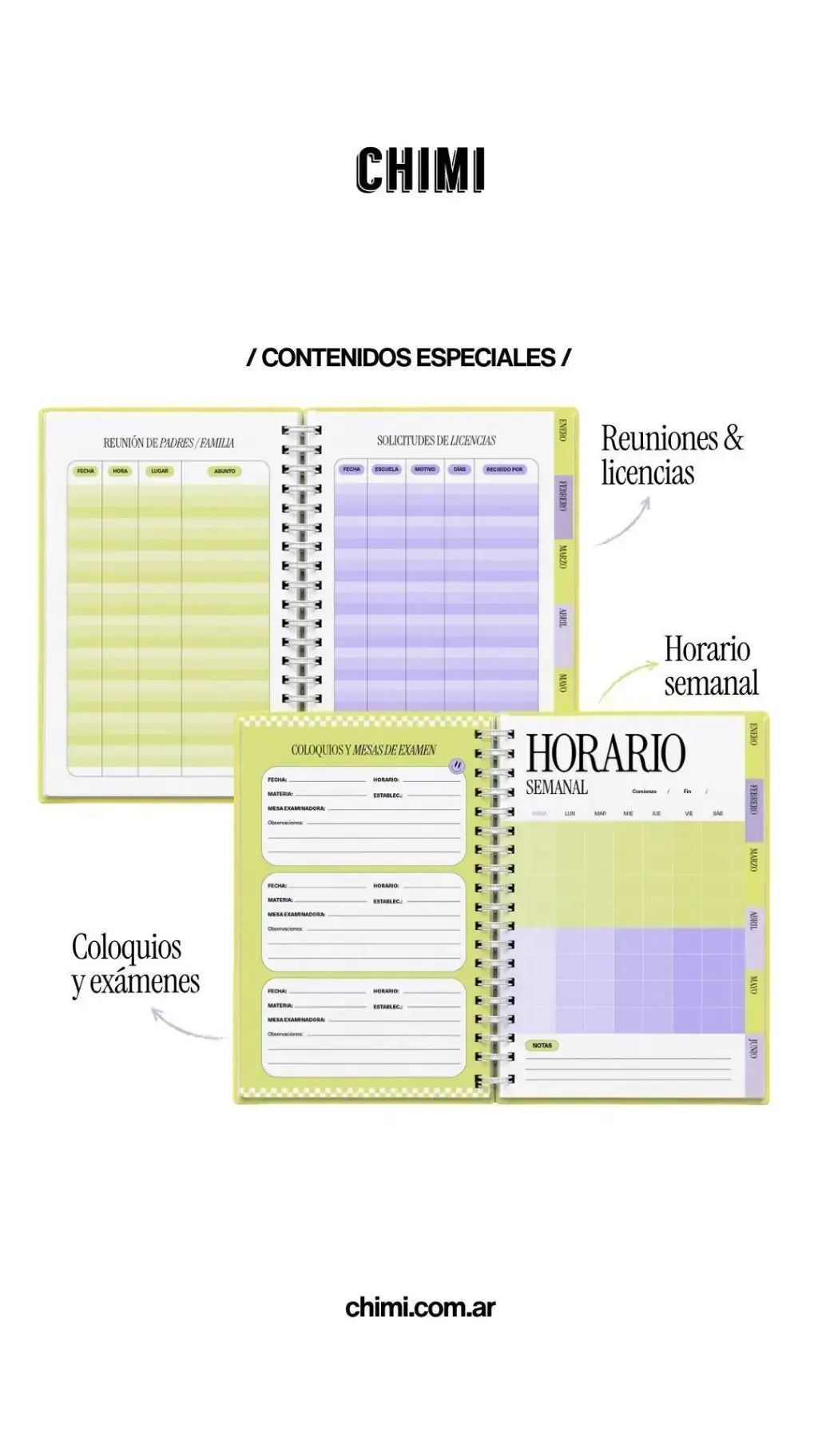 Agenda 2027 Chimi A5 Semanal - Docente: Lavanda - Woopy | Librería Online Argentina — Cuadernos, Marcadores y Más