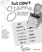 Stamp Set Ibicraft - Sello Rotativo + Almohadilla en internet