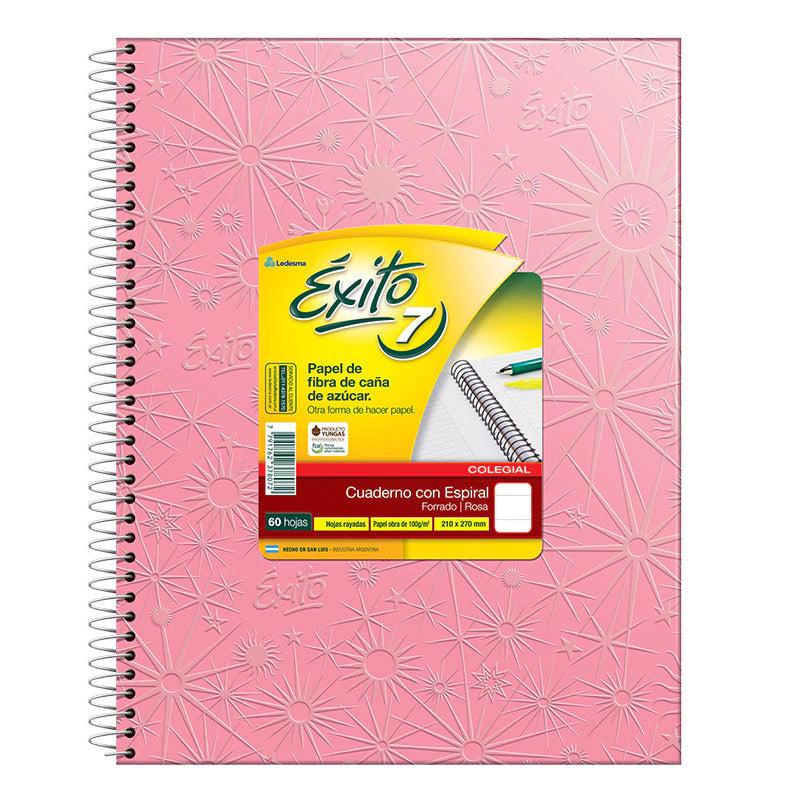 Cuaderno Exito E7 con espiral rayado Varios colores en internet