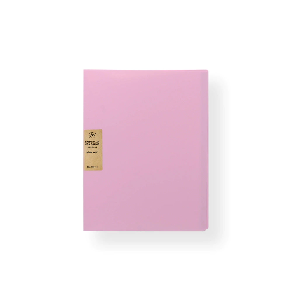 Carpeta con 30 folios pastel A4 FW - Woopy | Librería Online Argentina — Cuadernos, Marcadores y Más