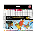 Marcadores Artísticos Filgo Alloy - Tonos Clásicos x12