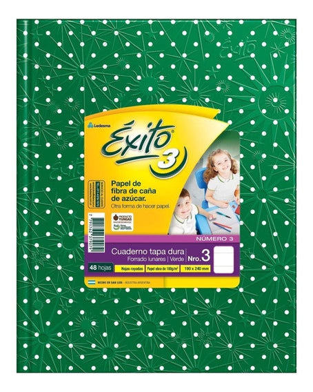 Cuaderno Exito E3 Tipo ABC x48 hojas Rayado a lunares - Woopy | Librería Online Argentina — Cuadernos, Marcadores y Más