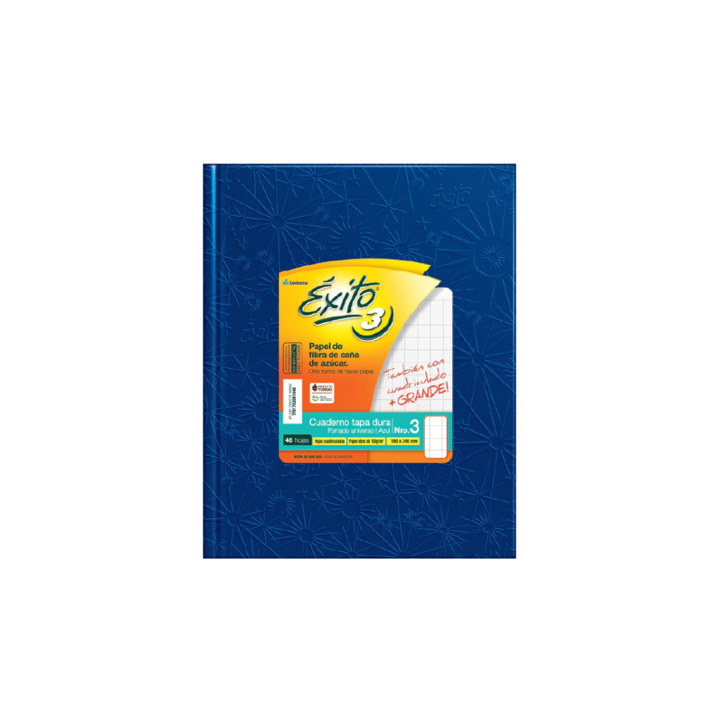 Cuaderno Exito E3 Tipo ABC x48 hojas Cuadriculado grande - comprar online