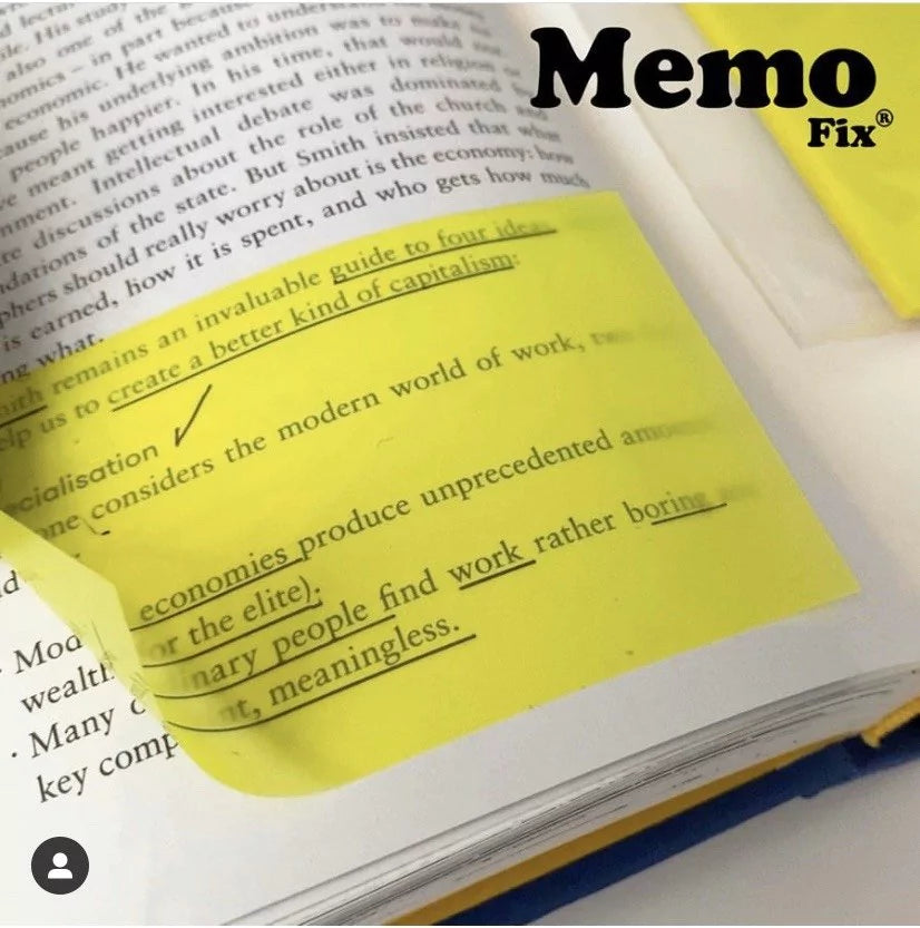 Notas adhesivas Memofix traslúcidas 75x75mm en internet
