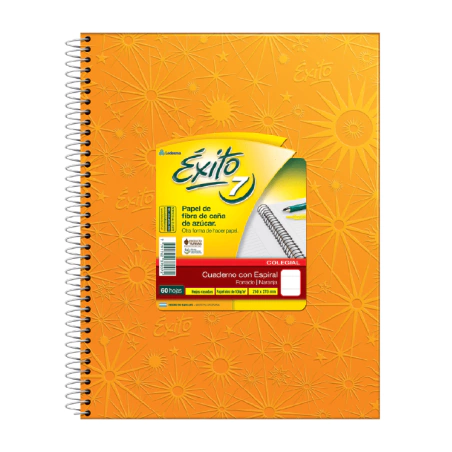 Cuaderno Exito E7 con espiral rayado Varios colores - Woopy | Librería Online Argentina — Cuadernos, Marcadores y Más