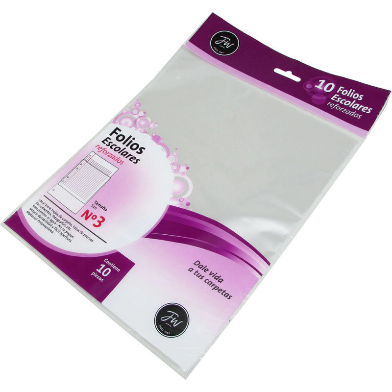 Folios x10 FW Reforzados Escolares n3