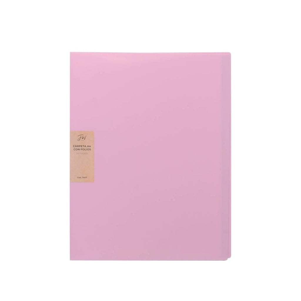 Carpeta con 20 folios pastel A4 FW (7407) - Woopy | Librería Online Argentina — Cuadernos, Marcadores y Más